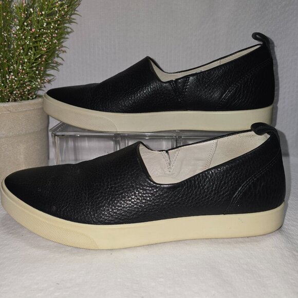 ECCO GILLIAN SLIP ON BLACK LEATHER SHOE WOMENS SIZE 9 EUC - Picture 5 of 9